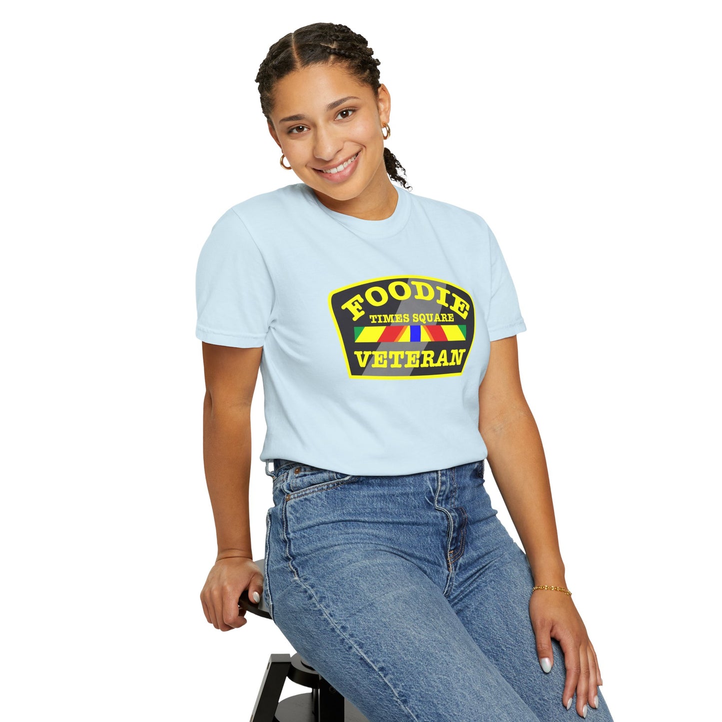 L.O.E.F Foodie Veteran TIMESQUARE Unisex Tee Shirt (Yellow)