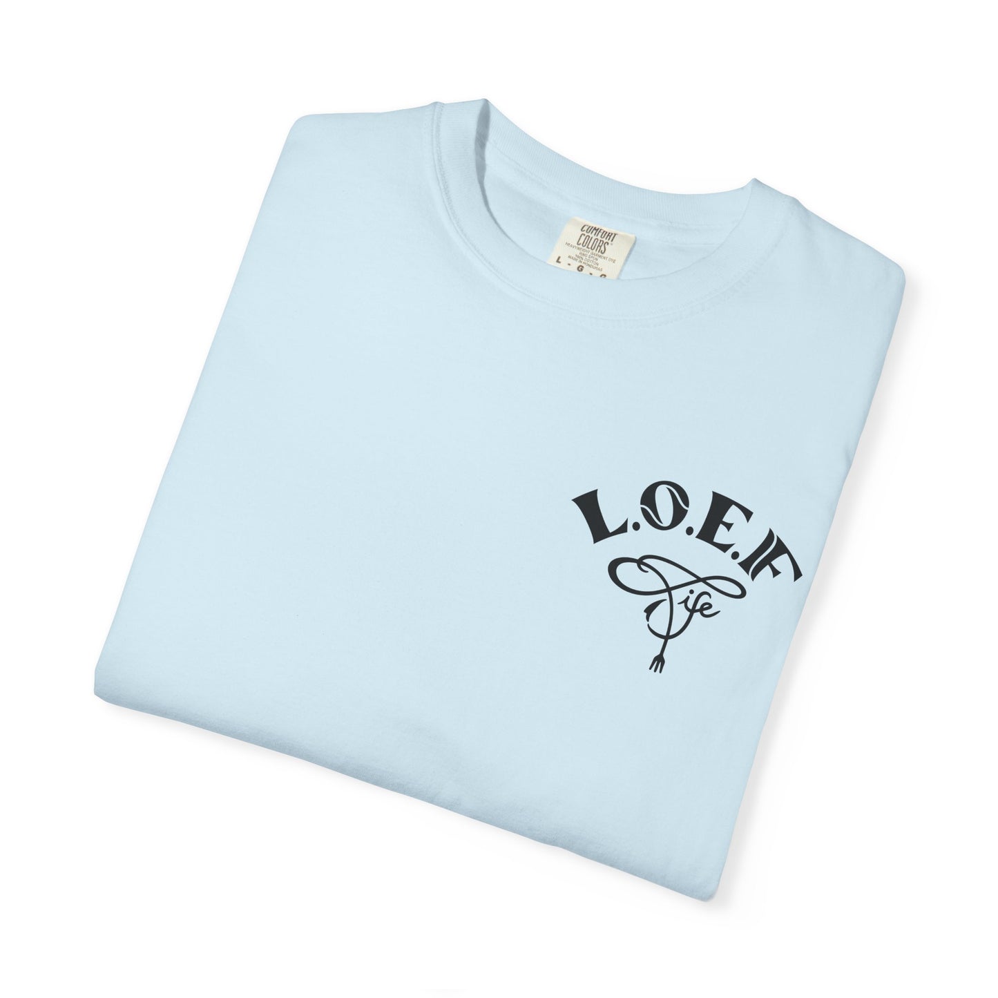 L.O.E.F Foodie 4Life Vegan Unisex Tee Shirt (Soft Pink)