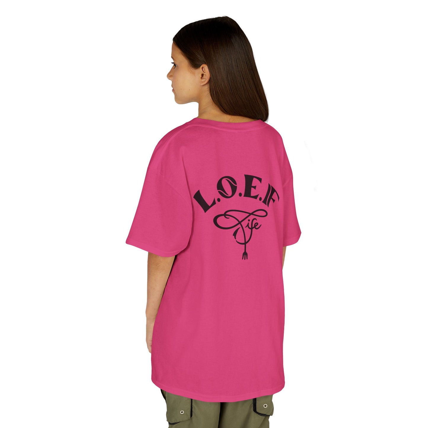 L.O.E.F Foodie 4Life Young Tee Shirt  (Black)