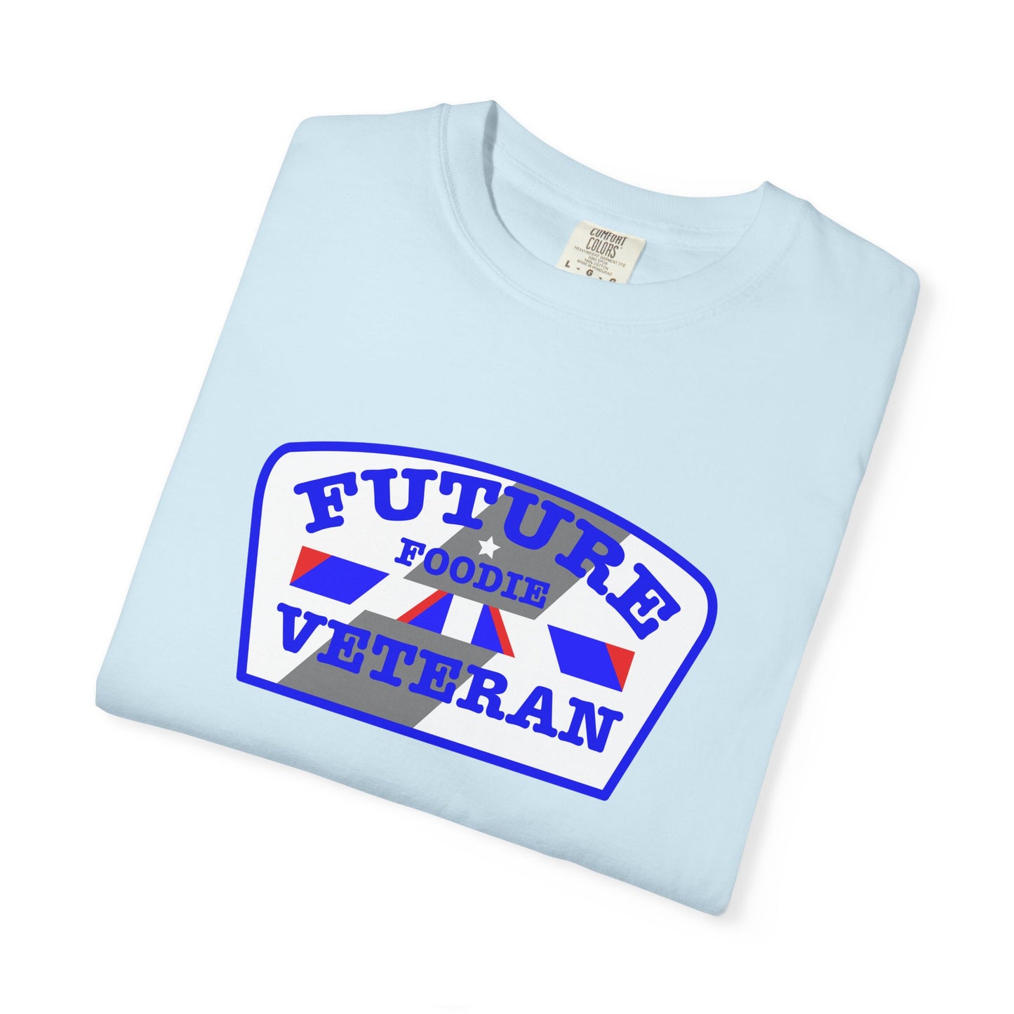 L.O.E.F Future Foodie Veteran Unisex Tee Shirt (Blue)