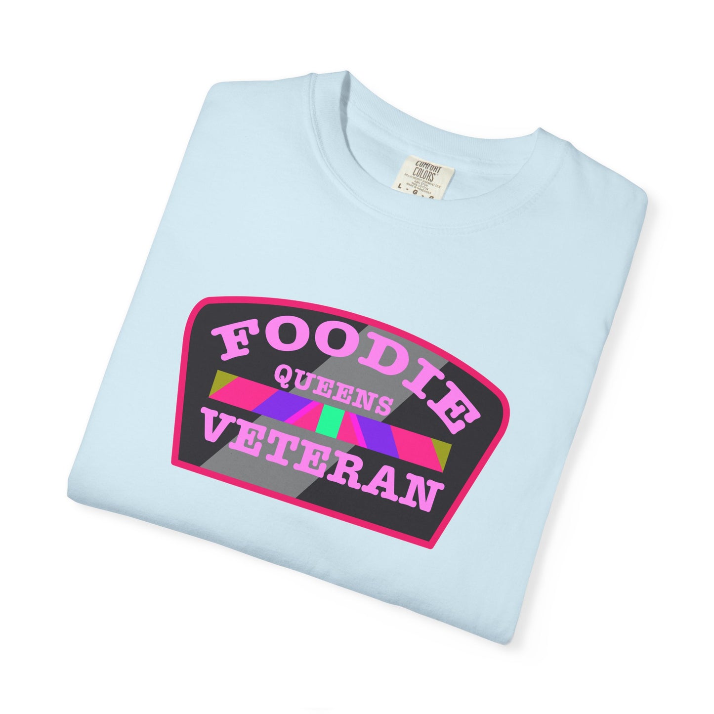 L.O.E.F Foodie Veteran QUEENS Unisex Tee Shirt (Pink)
