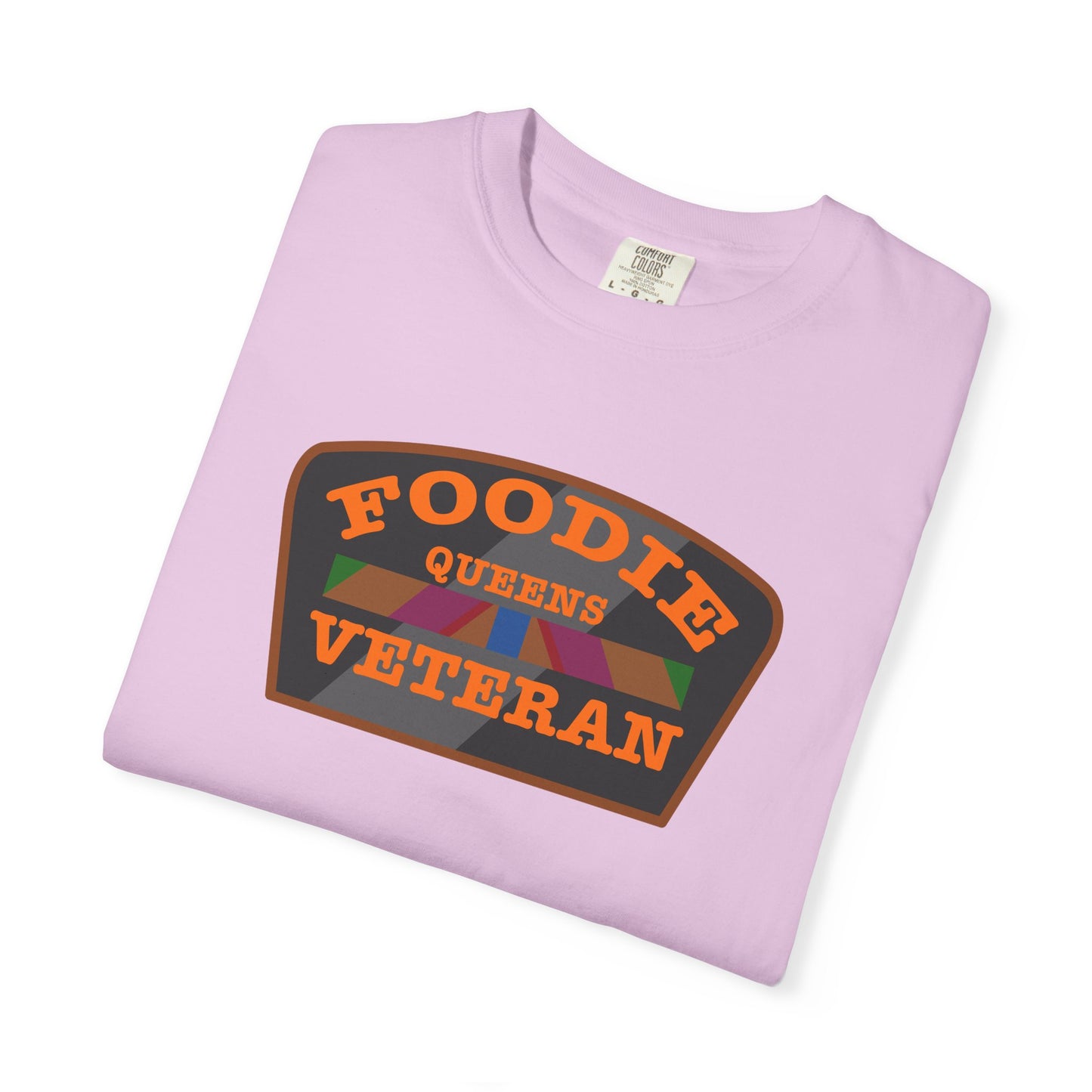 L.O.E.F Foodie Veteran QUEENS Unisex Tee Shirt (Orange)