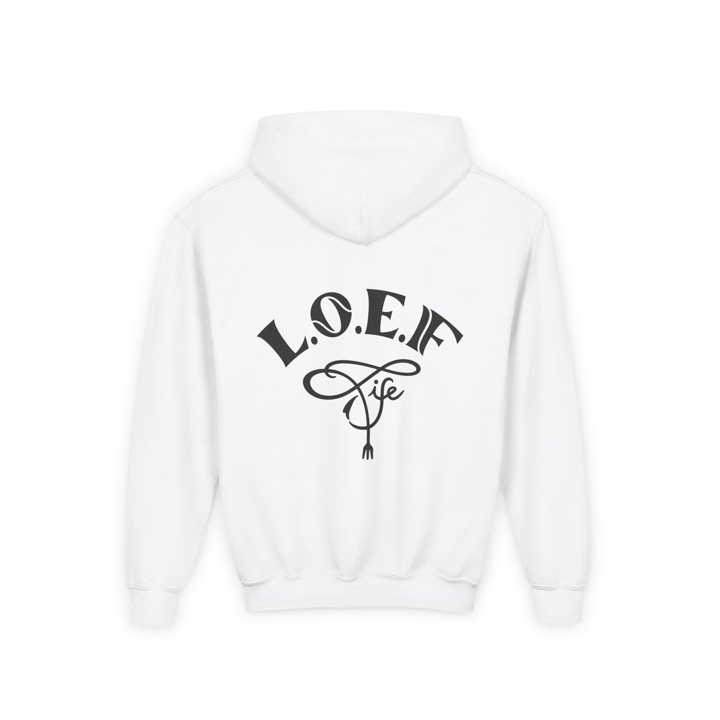 L.O.E.F Foodie 4Life Young Hoodie (Fuchsia)