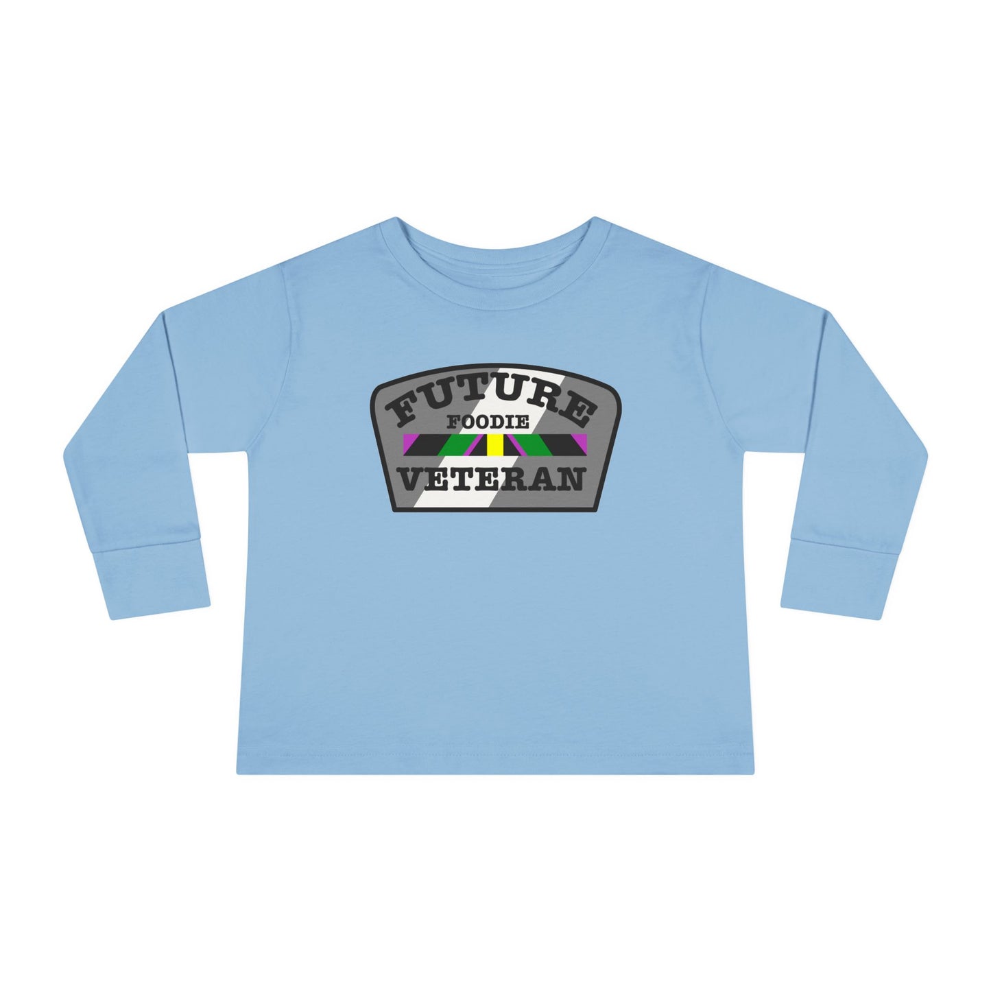 L.O.E.F Future Foodie Veteran Toddler Long Sleeve Tee (Gray)