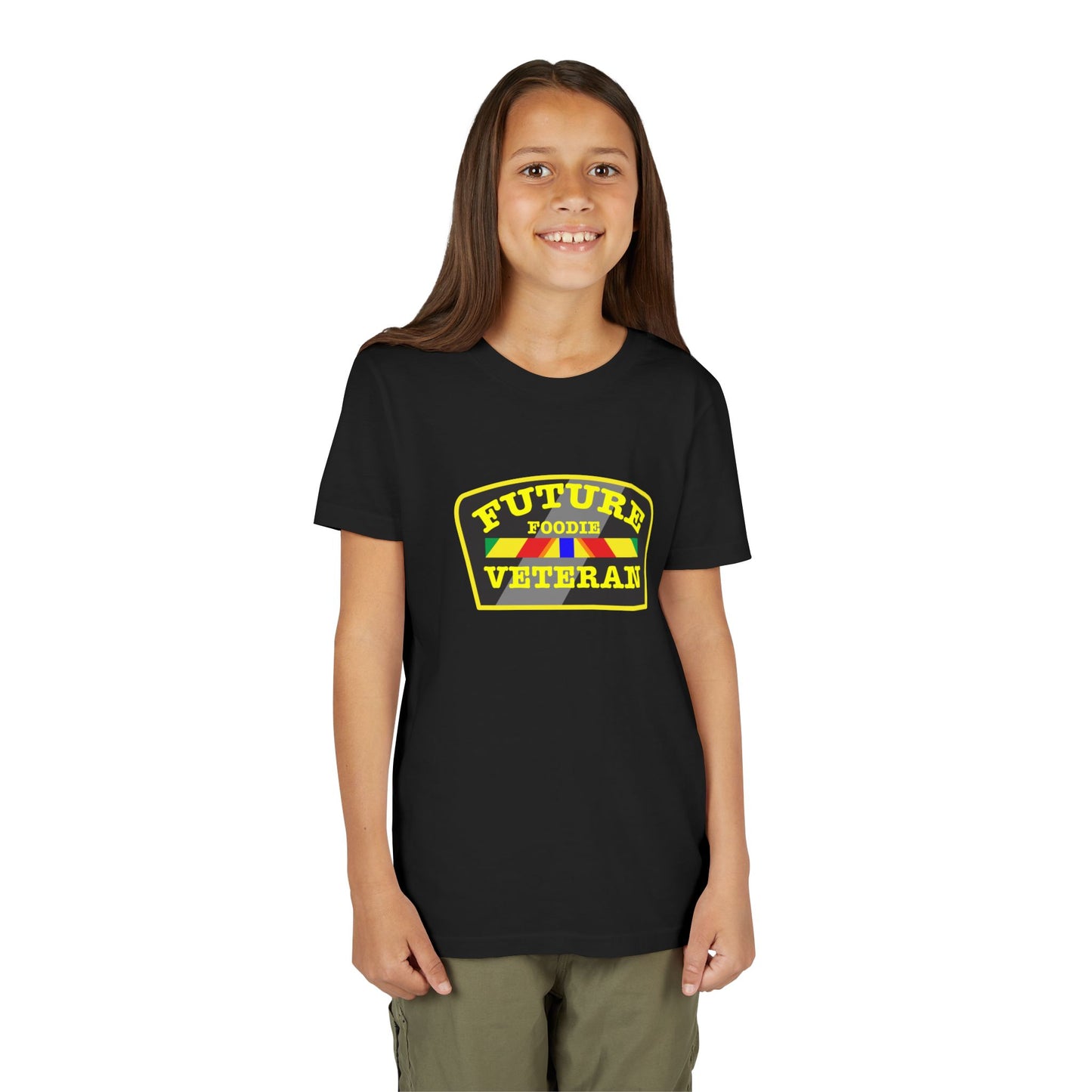 L.O.E.F Future Foodie Veteran Kids Tee Shirt (Yellow)