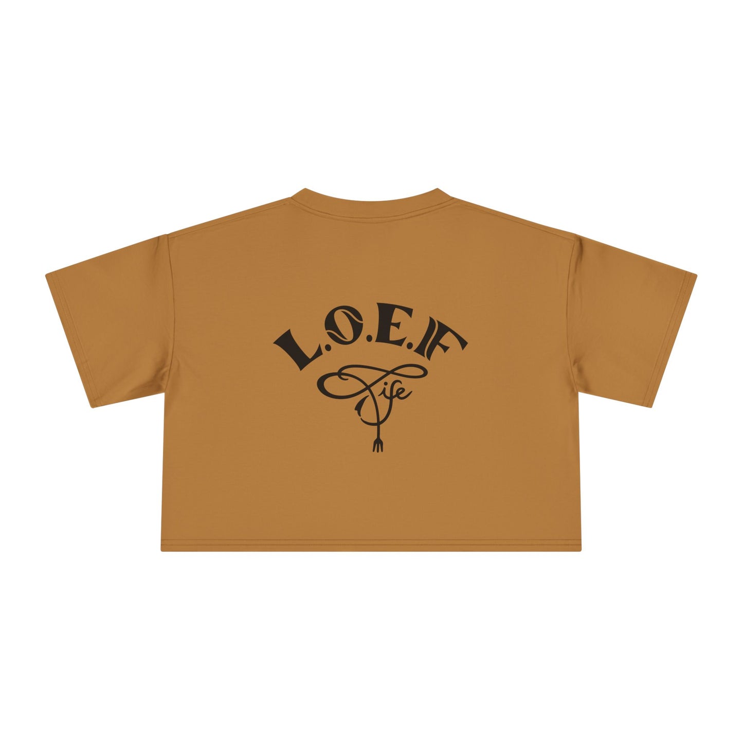L.O.E.F Foodie 4Life Vegan Crop Top (Violet)