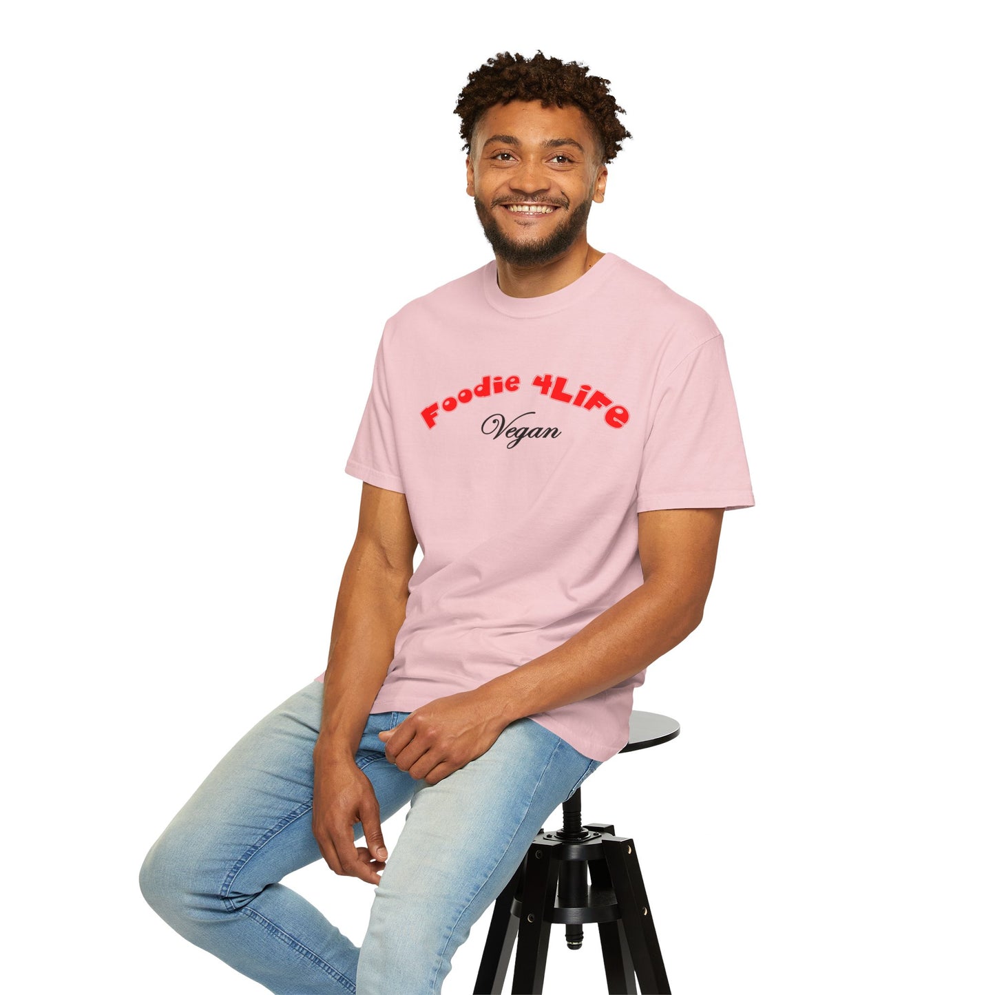 L.O.E.F Foodie 4Life Vegan Unisex Tee Shirt (Fiery Red)
