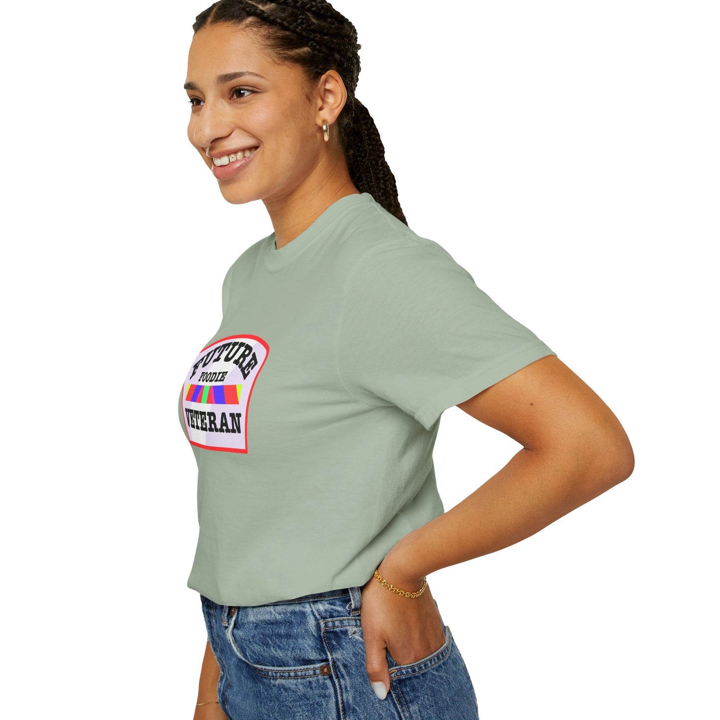 L.O.E.F Future Foodie Veteran Unisex Tee Shirt (Soft Pink)