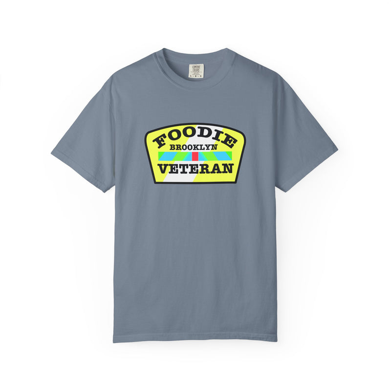 L.O.E.F Foodie Veteran BROOKLYN Unisex Tee Shirt (Yellow and Black)