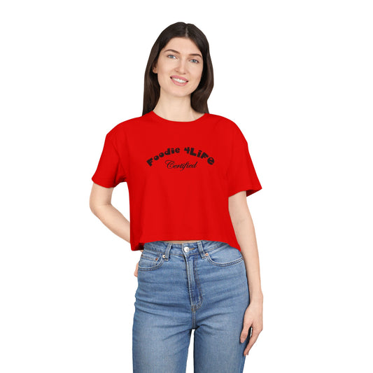 L.O.E.F Foodie 4Life Certified Crop Tee (Black)