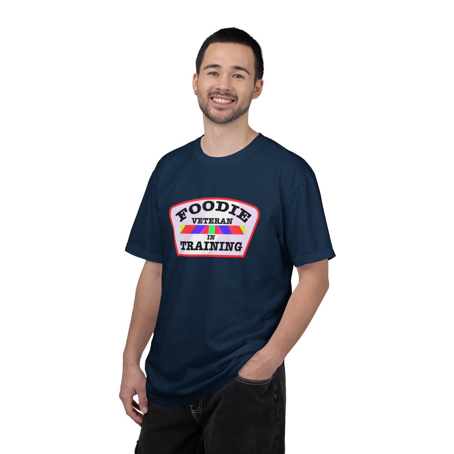 L.O.E.F Foodie Veteran IN TRAINING Unisex Tee Shirt (Soft Pink)
