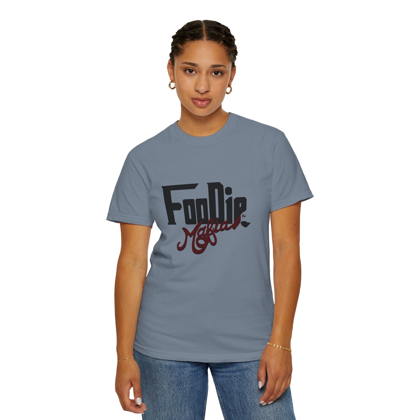 L.O.E.F Foodie Mafia Unisex Tee shirt (Maroon)