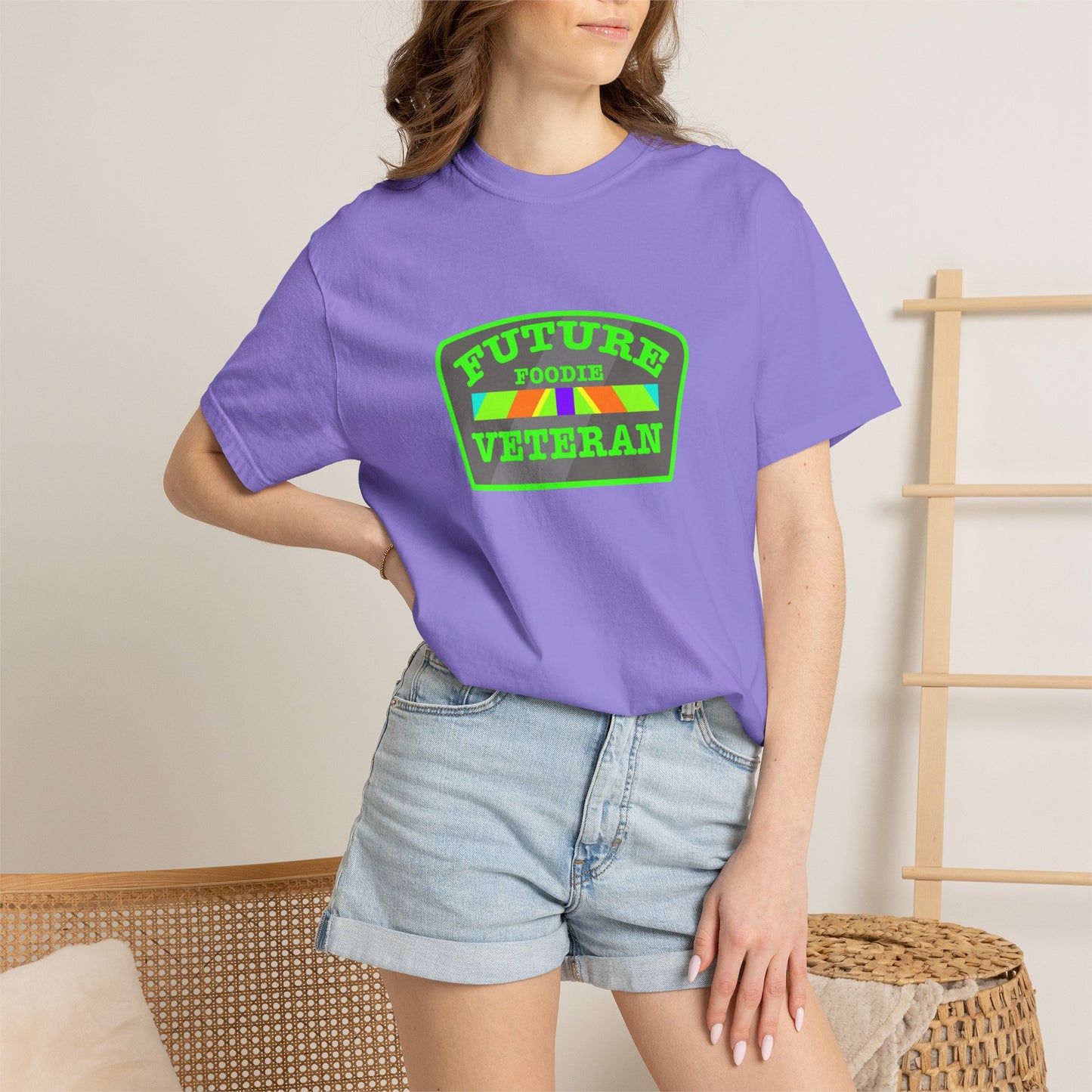 L.O.E.F Future Foodie Veteran Tee Shirt  (Neon Green)