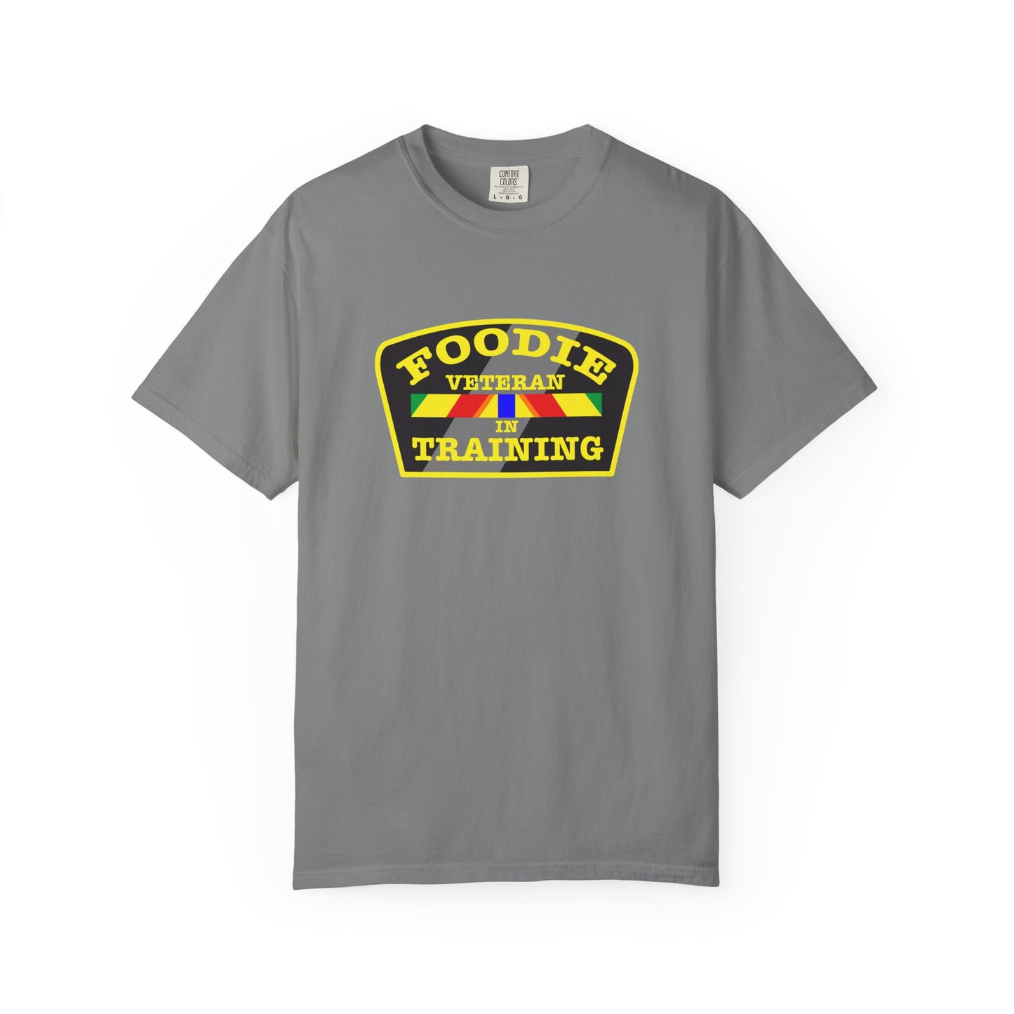 L.O.E.F Foodie Veteran IN TRAINING Unisex Tee Shirt (Yellow)