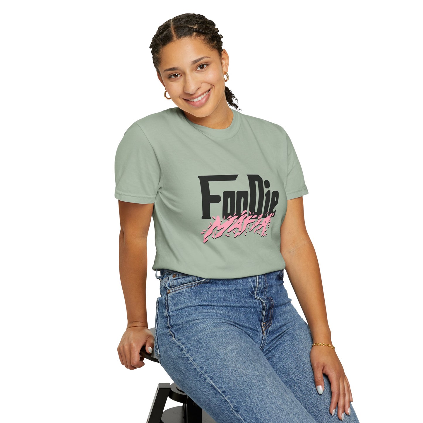 L.O.E.F Foodie Mafia Tee Shirt (Soft Pink)