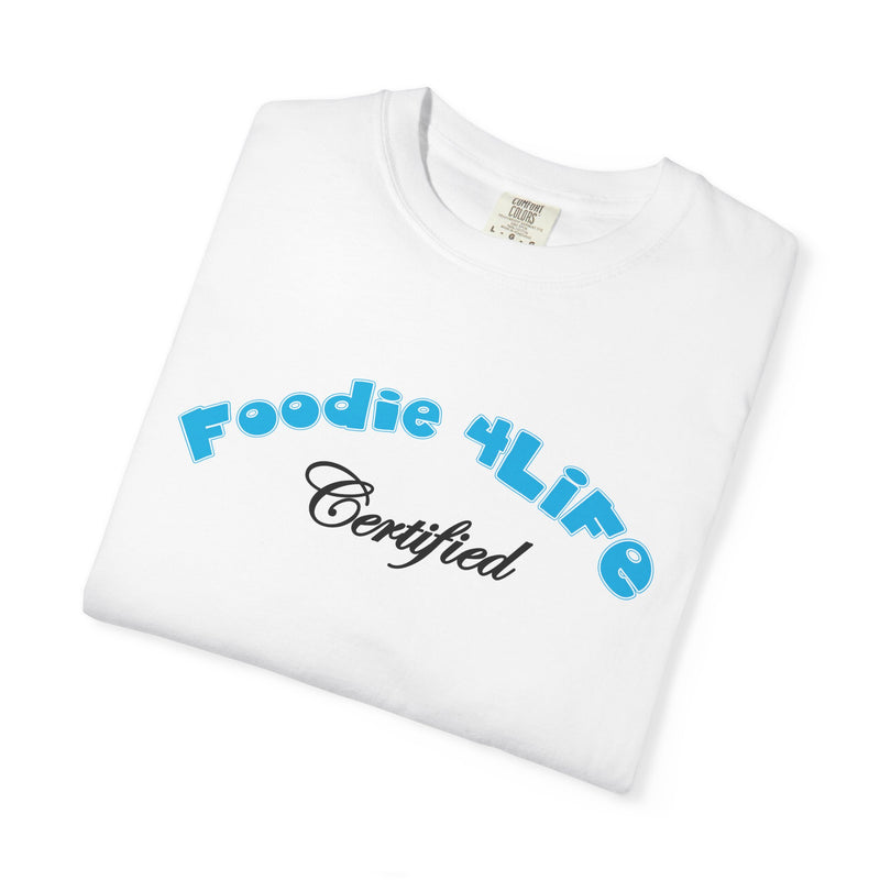 L.O.E.F Foodie 4Life Certified Unisex Tee Shirt (Sky Blue)