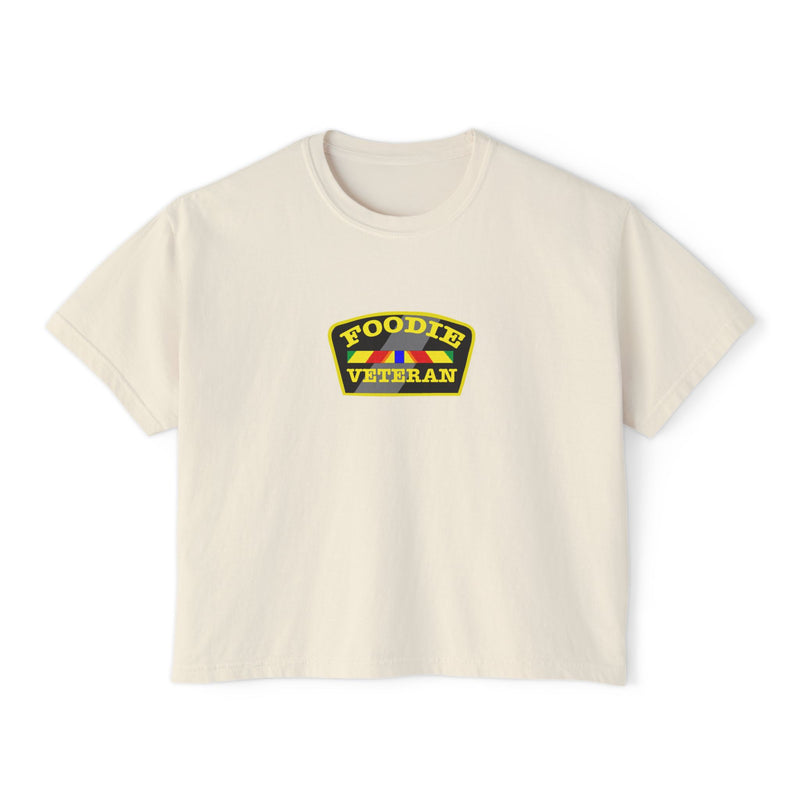 L.O.E.F Foodie Veteran Women Boxy Tee