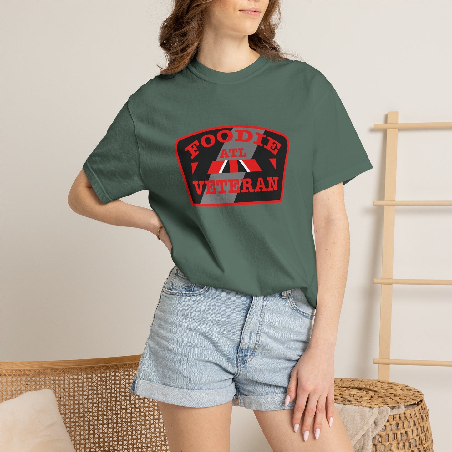 L.O.E.F Foodie Veteran ATL Unisex Tee Shirt (Red)