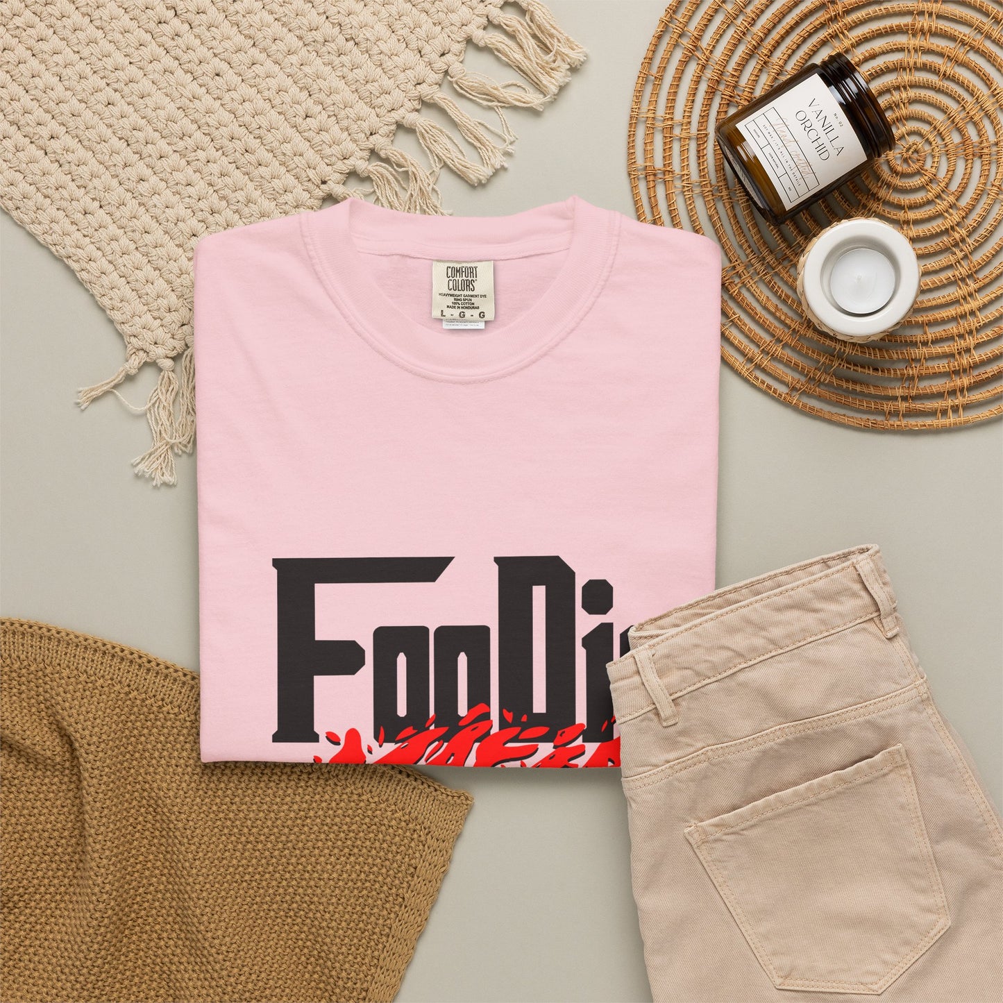 L.O.E.F Foodie Mafia Unisex Tee Shirt (Red)