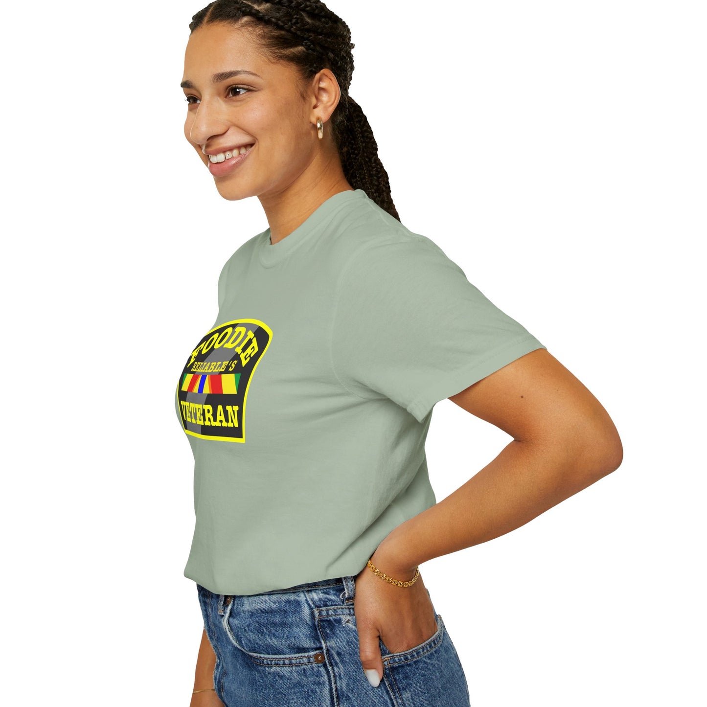 L.O.E.F Foodie Veteran RELIABLE'S Unisex Tee Shirt (Yellow)