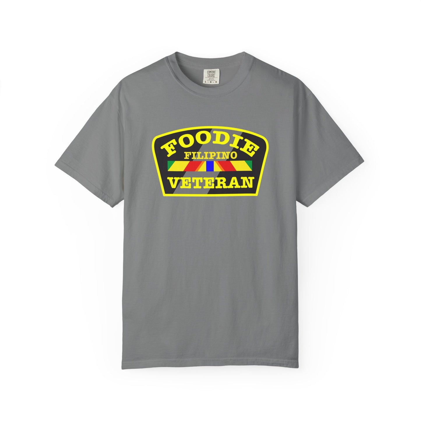 L.O.E.F Foodie Veteran FILIPINO Unisex Tee Shirt (Yellow)