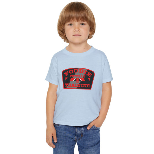 L.O.E.F Foodie Veteran In Training Toddler Tee Shirt (Red)