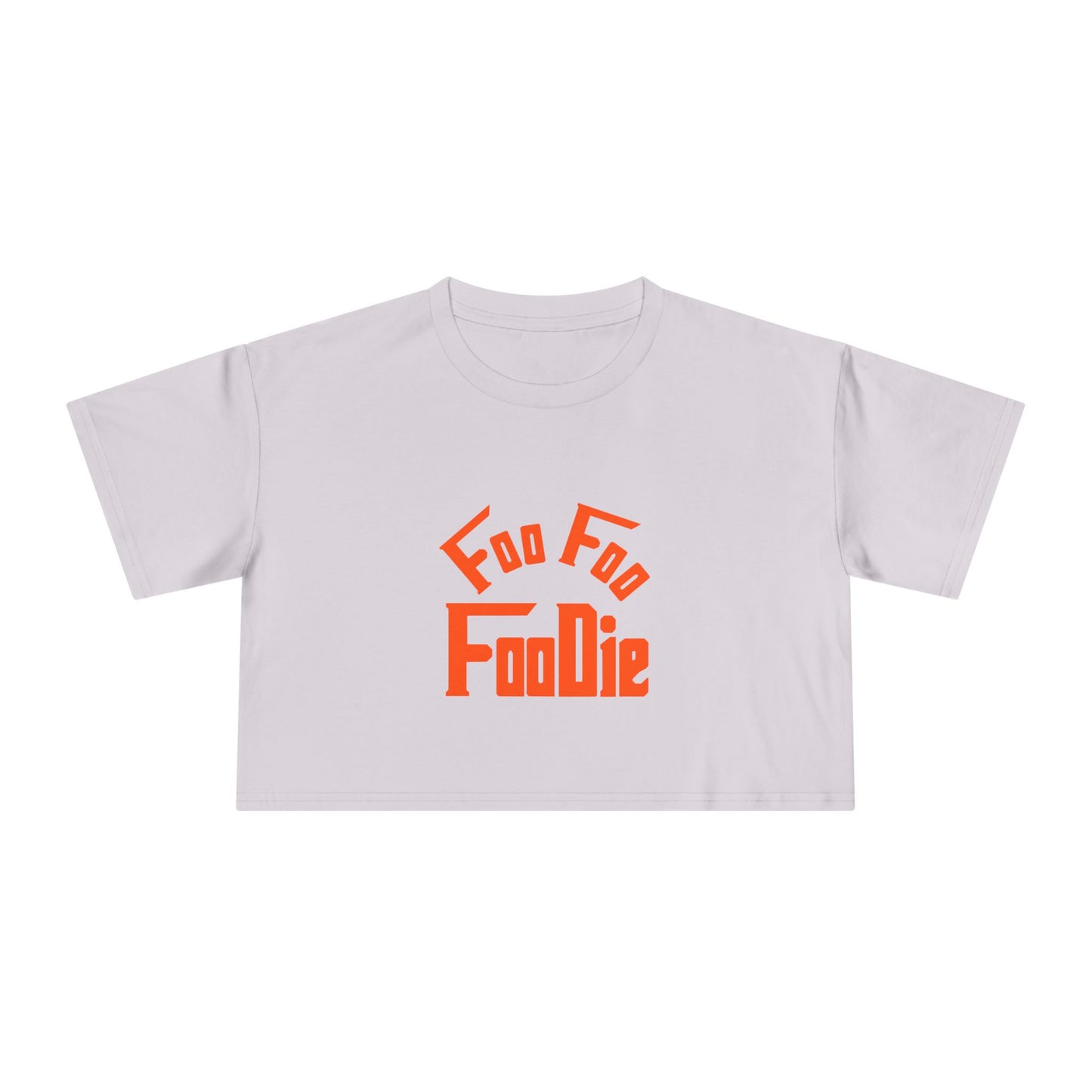 L.O.E.F FOO FOO FOODIE Women Crop Tee(Neon Orange)