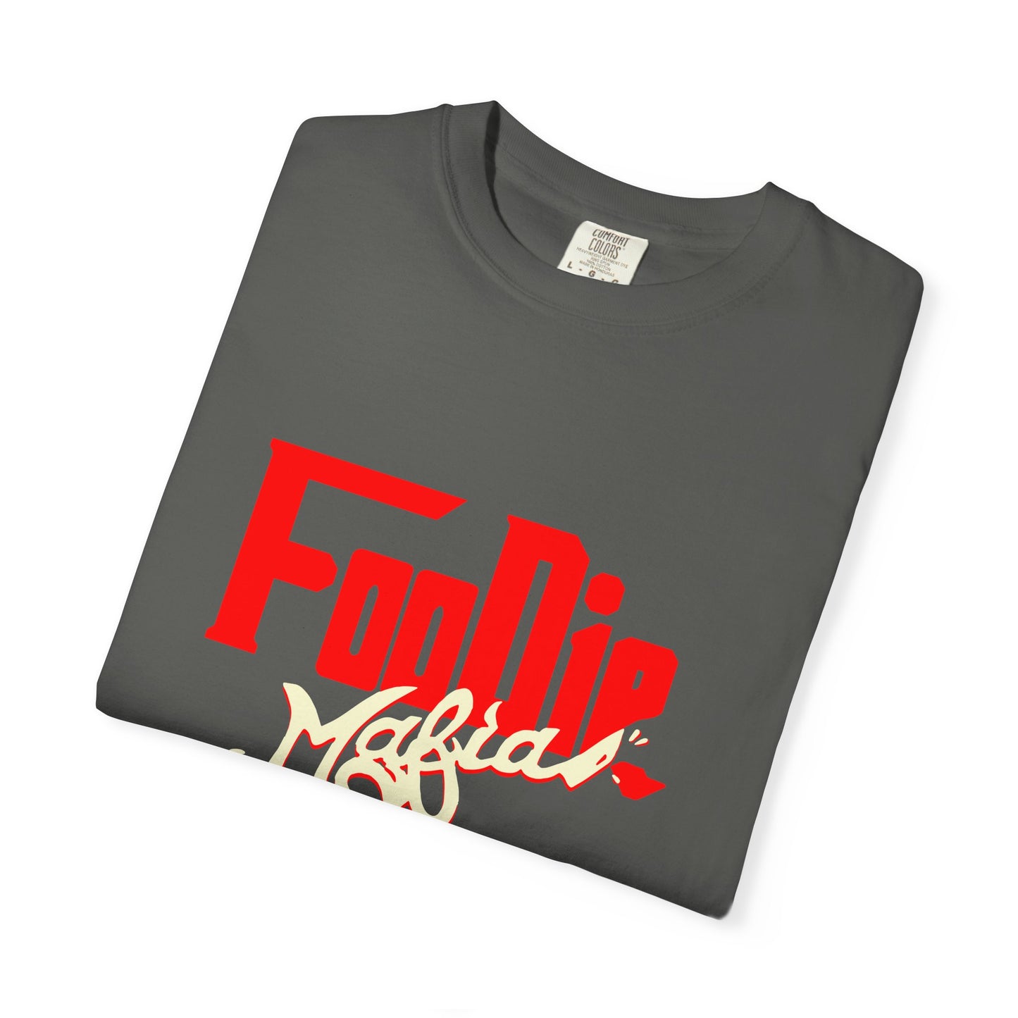 L.O.E.F Red Foodie Mafia Unisex Tee Shirt (Cream)
