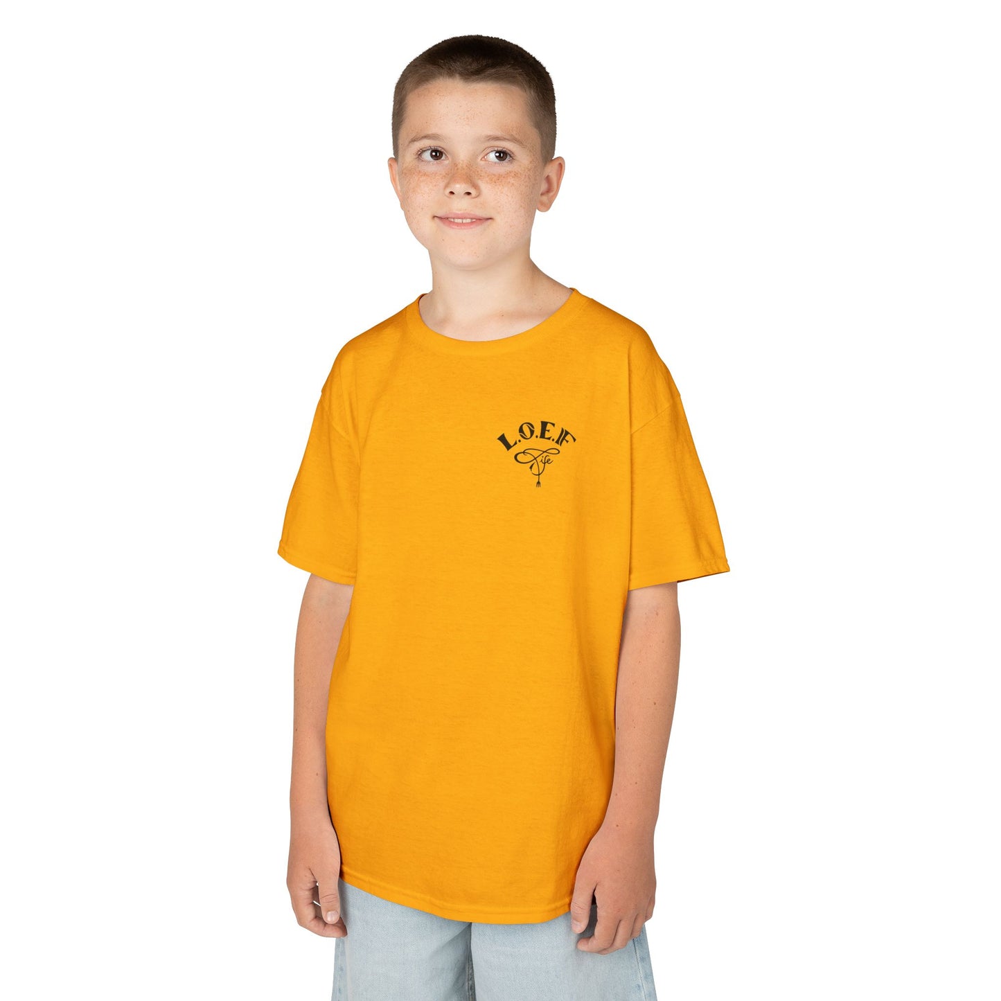 L.O.E.F Foodie 4Life Young Tee Shirt  (Black)