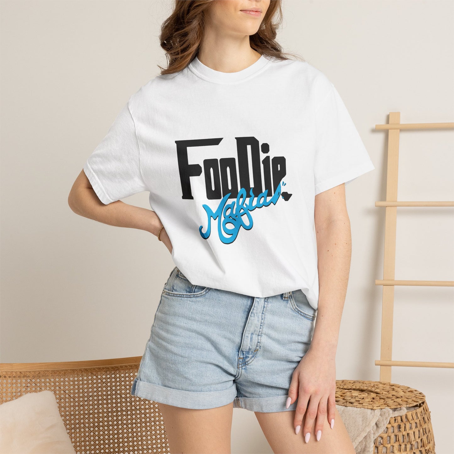 L.O.E.F Foodie Mafia Unisex Tee shirt (Sky Blue)