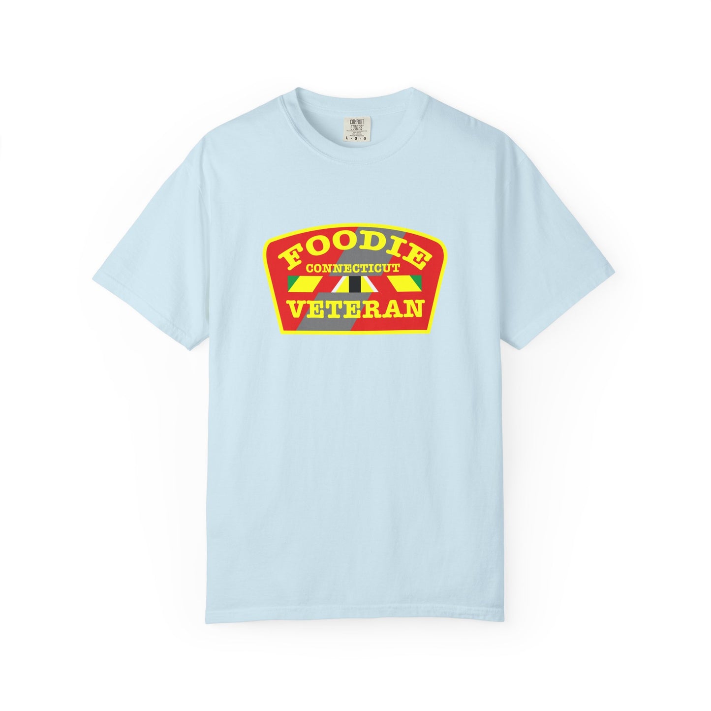 L.O.E.F Foodie Veteran CONNECTICUT Unisex Tee Shirt (Yellow)