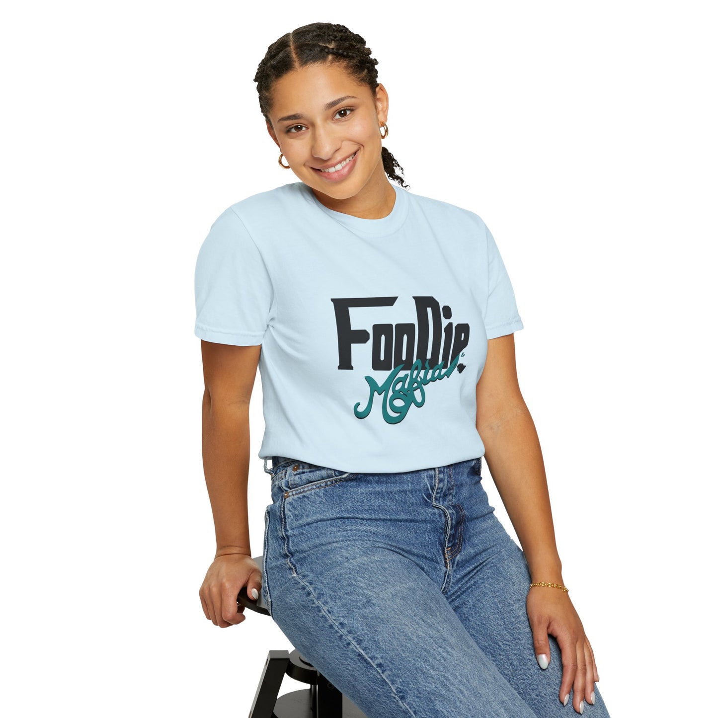 L.O.E.F Foodie Mafia Unisex Tee shirt (Teal)