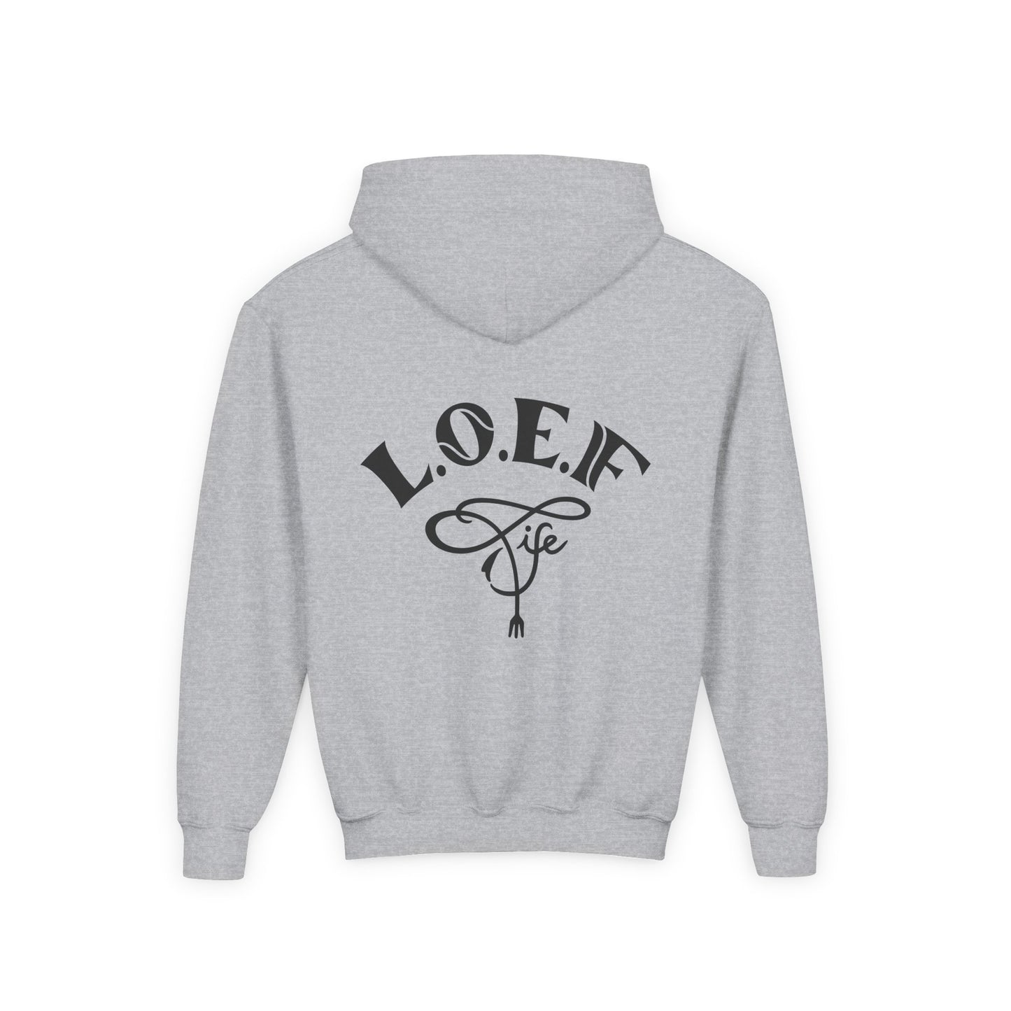 L.O.E.F Foodie 4Life Young Hoodie (Fiery Red)