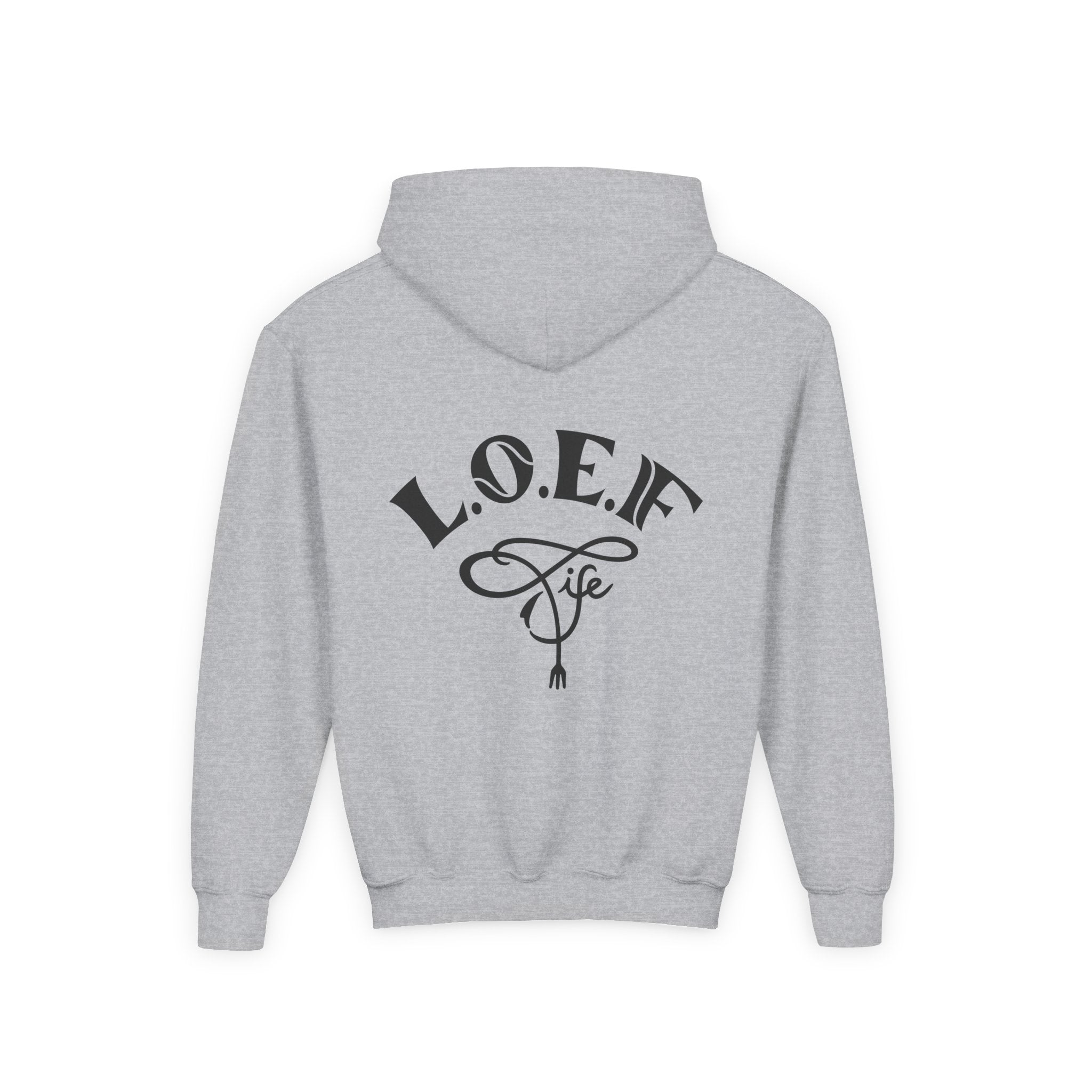 L.O.E.F Foodie 4Life Young Hoodie (Fiery Red)