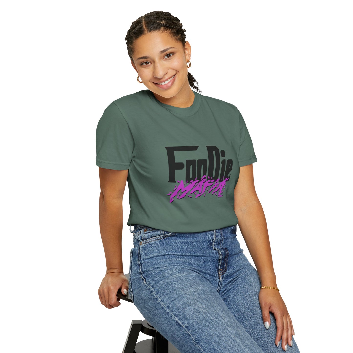 L.O.E.F Foodie Mafia Unisex Tee Shirt (Bright Purple)