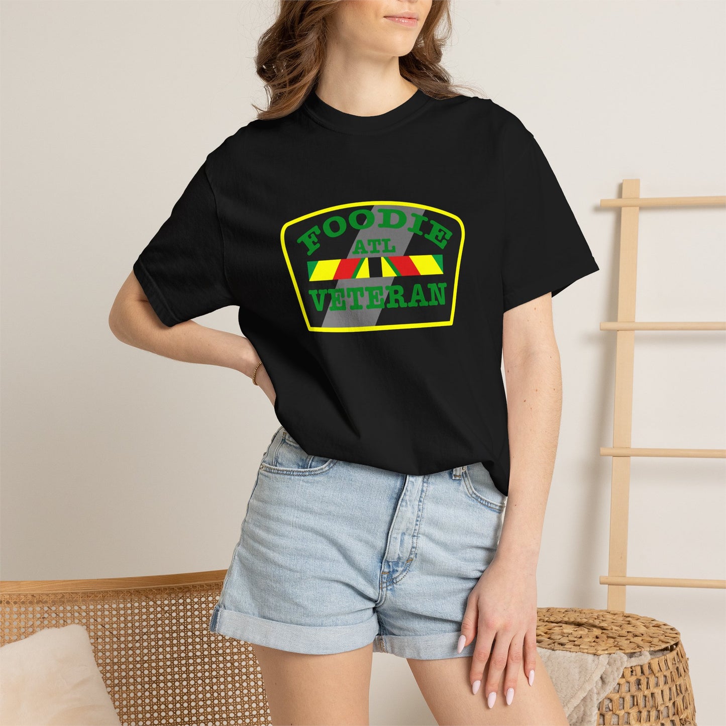 L.O.E.F Foodie Veteran ATL Unisex Tee Shirt (Green)