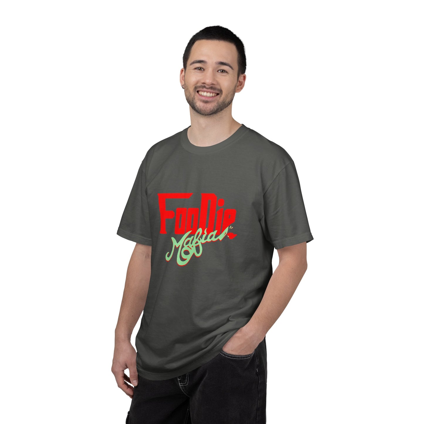 L.O.E.F Red Foodie Mafia Unisex Tee Shirt (Mint Green)