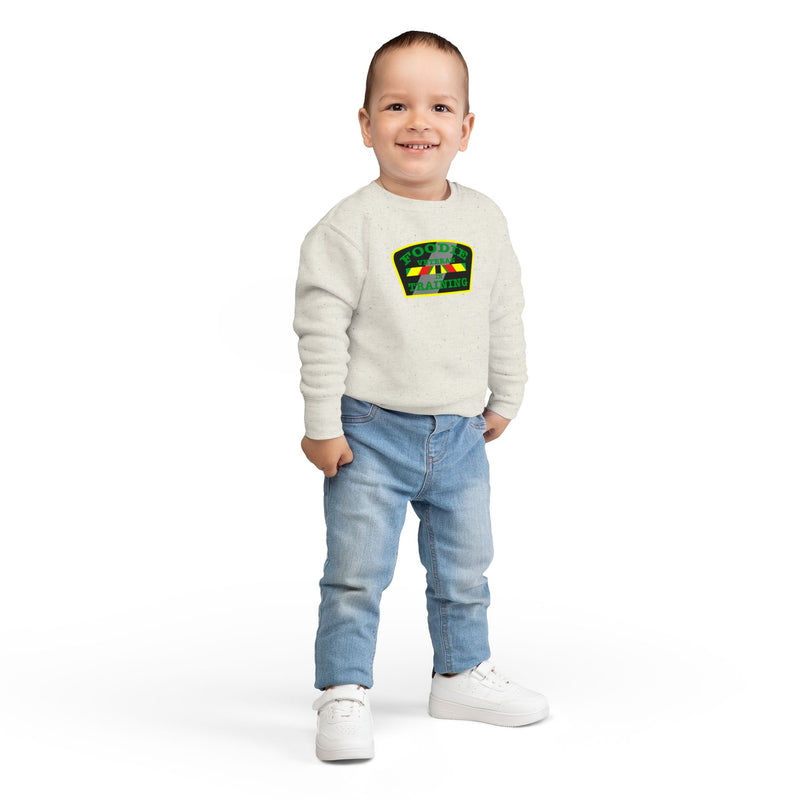 L.O.E.F Foodie Veteran In Training Toddler Sweatshirt (Green)