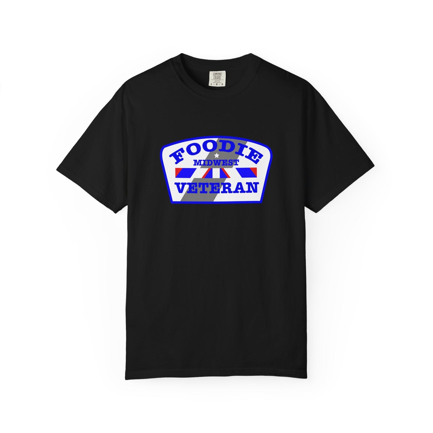 L.O.E.F Foodie Veteran MIDWEST Unisex Tee Shirt (Blue)