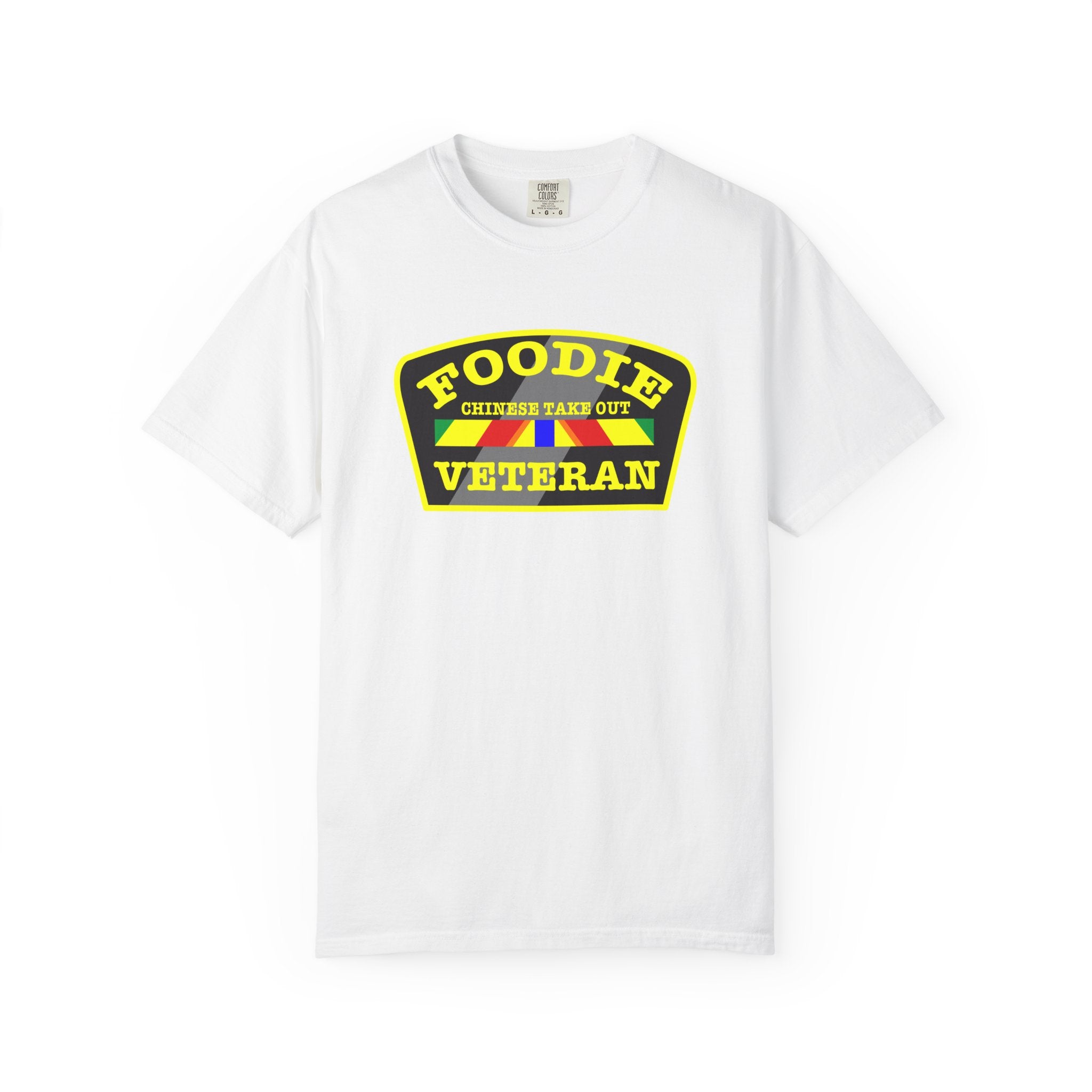 L.O.E.F Foodie Veteran CHINESE TAKE OUT Unisex Tee Shirt (Yellow)