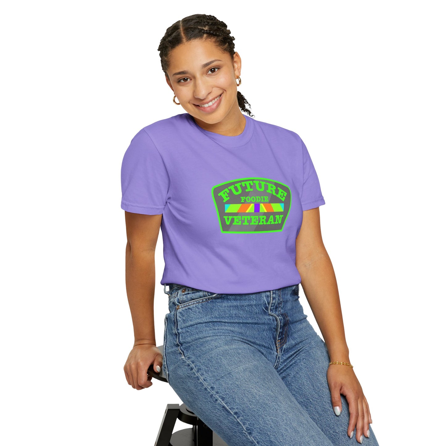 L.O.E.F Future Foodie Veteran Tee Shirt  (Neon Green)