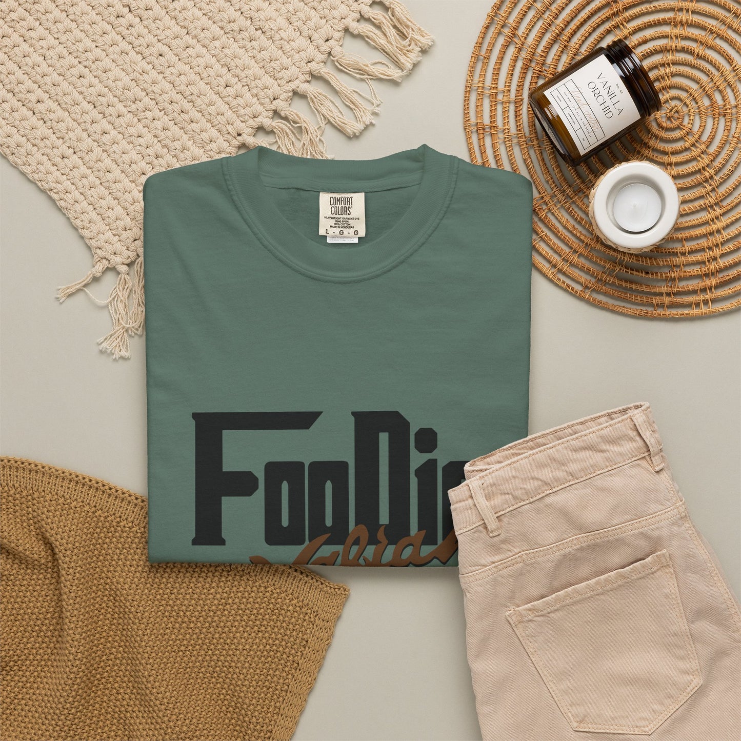 L.O.E.F Foodie Mafia Unisex Tee shirt (Dark Brown)