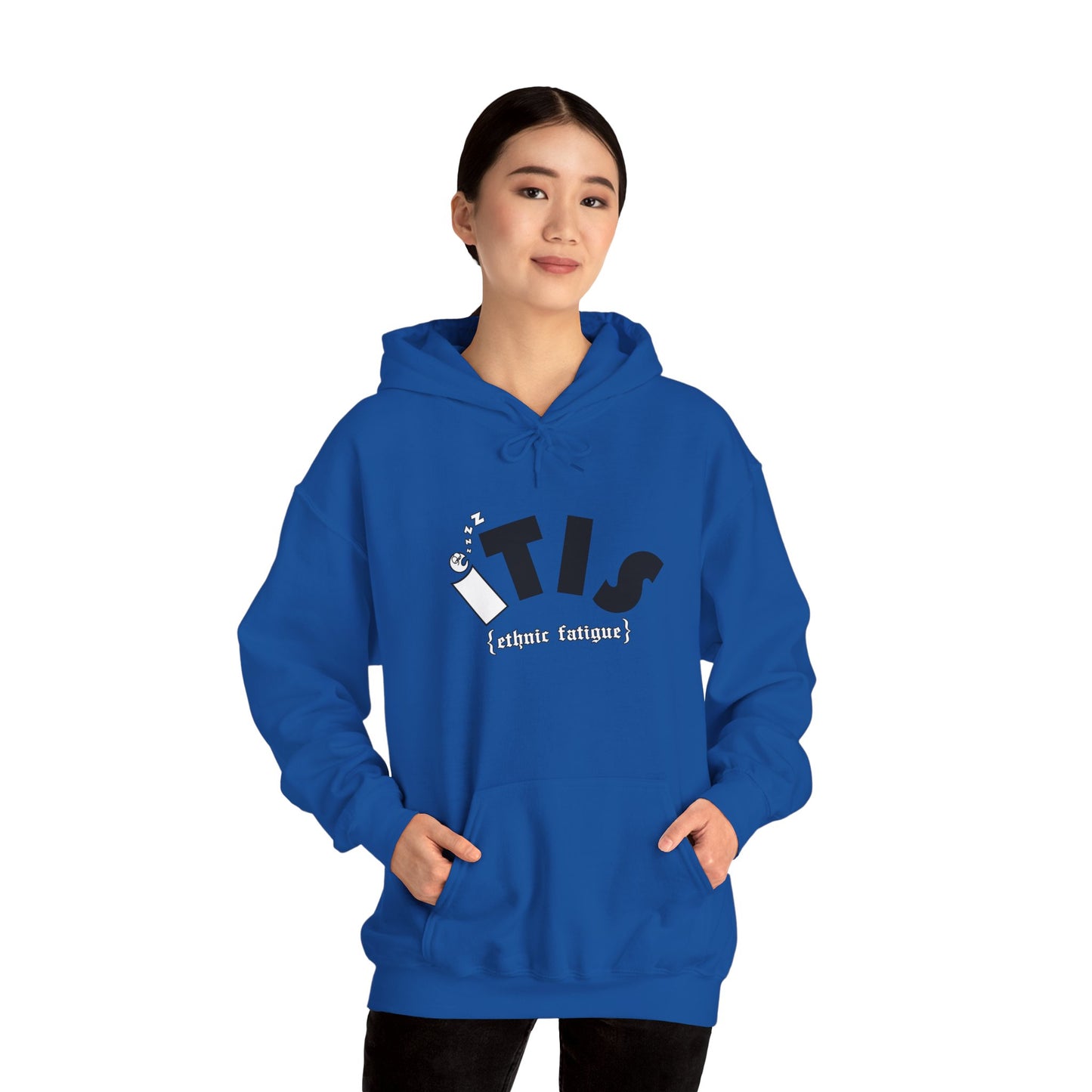 L.O.E.F ITIS Unisex Hooded Sweatshirt (White and Black)