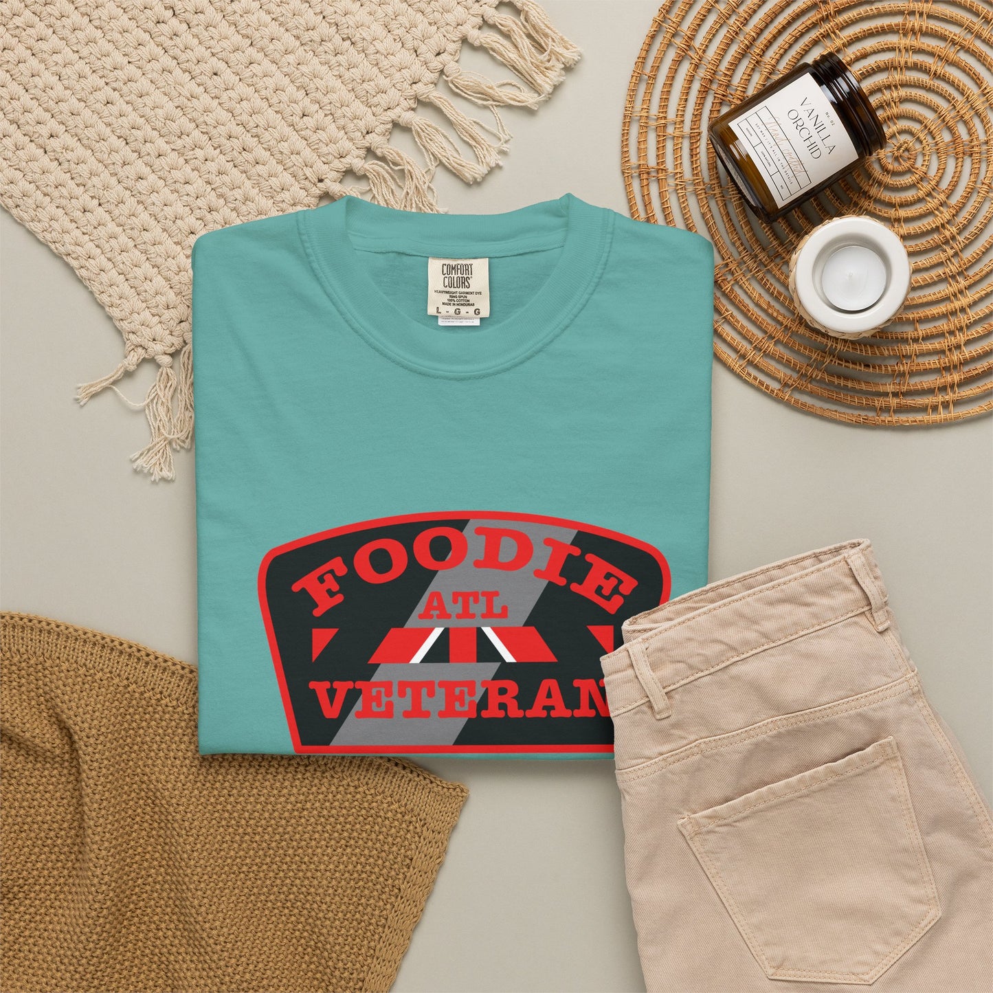 L.O.E.F Foodie Veteran ATL Unisex Tee Shirt (Red)