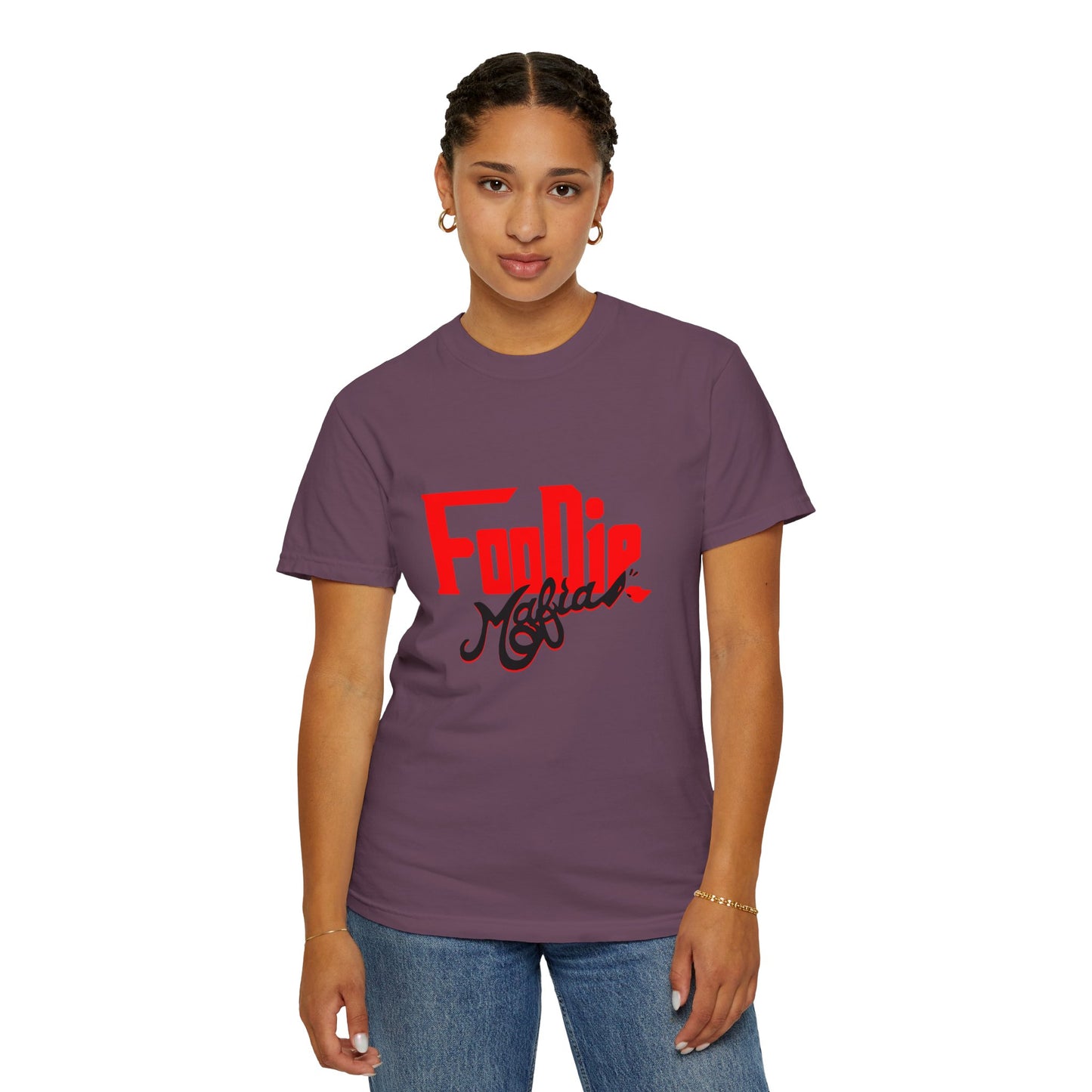 L.O.E.F Red Foodie Mafia Unisex Tee shirt (Black)