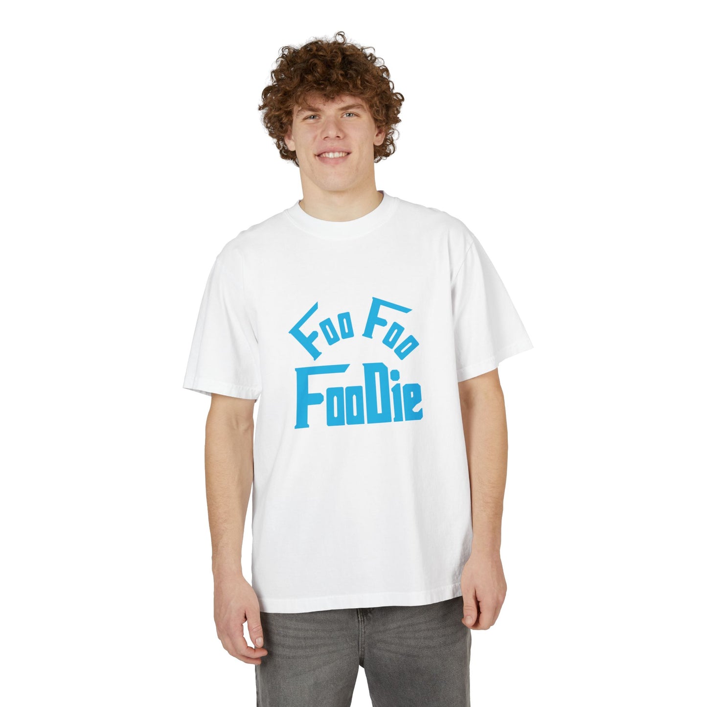 L.O.E.F Unisex FOO FOO FOODIE Tee Shirt (Sky Blue)