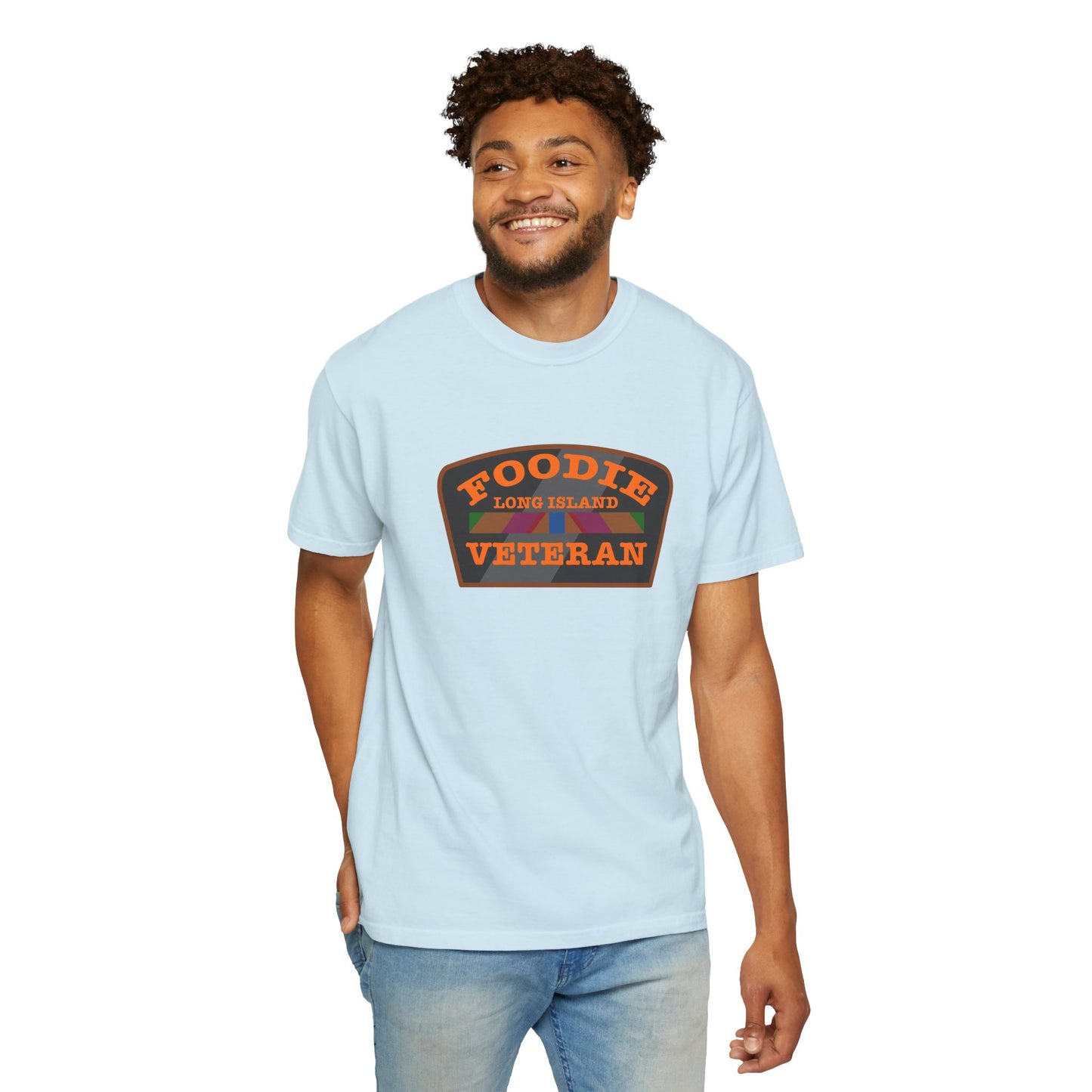 L.O.E.F Foodie Veteran Long Island Unisex Tee Shirt (Orange)