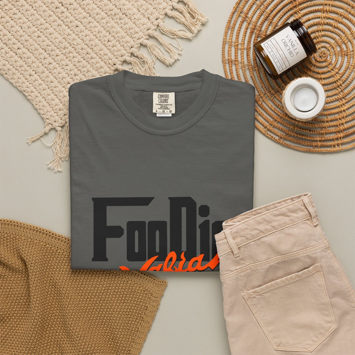L.O.E.F Foodie Mafia Unisex Tee Shirt (Flat Red)