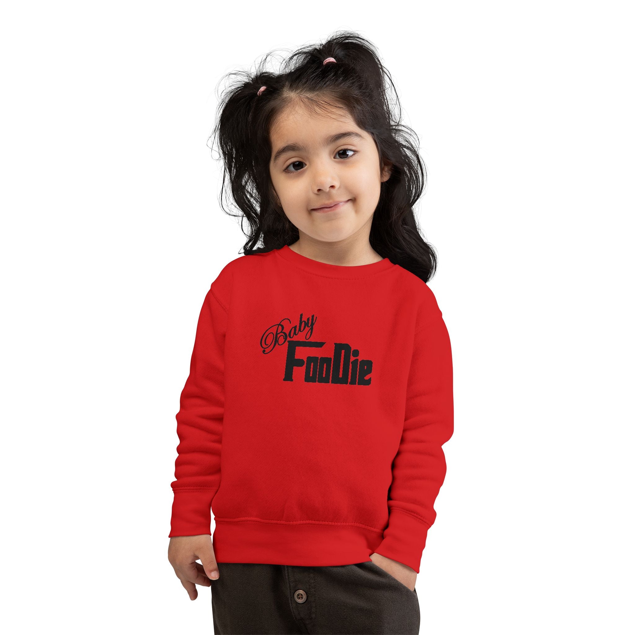 L.O.E.F Baby Foodie Toddler Sweatshirt (Black)
