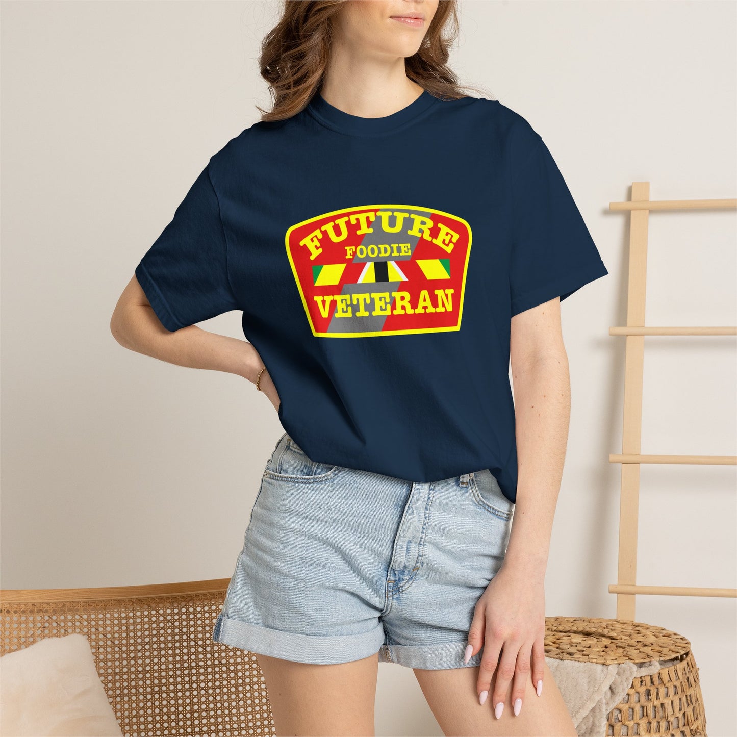 L.O.E.F Future Foodie Veteran Unisex Tee Shirt (Yellow)